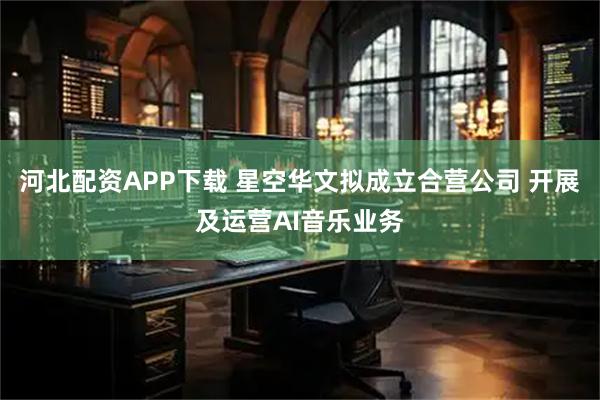 河北配资APP下载 星空华文拟成立合营公司 开展及运营AI音乐业务